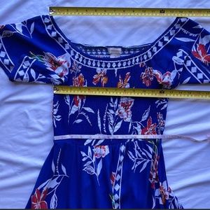 Jealous Tomato Hi Lo Off The Shoulder Smocked Bodice Floral Dress Size Small